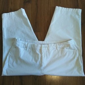 Croft & Barrow, 18, stretch, soft white capris